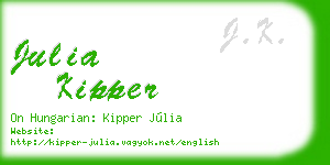 julia kipper business card